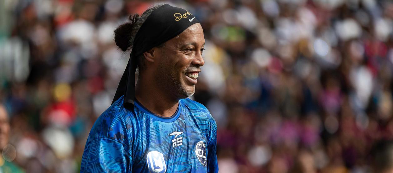 El legendario exfutbolista brasileño Ronaldinho Gaúcho.