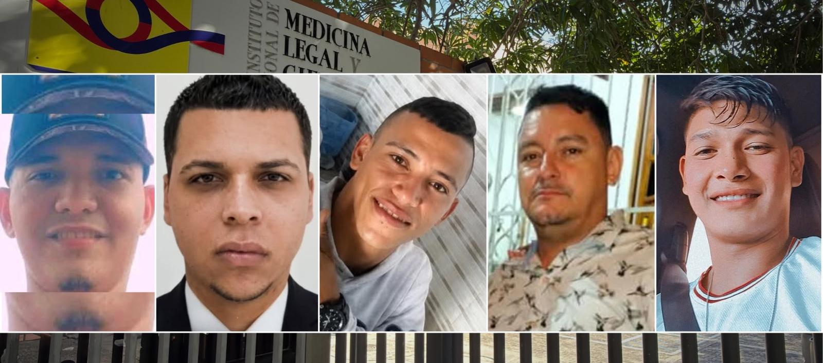 Cinco de los cobradiarios asesinados en lo corrido del año. 