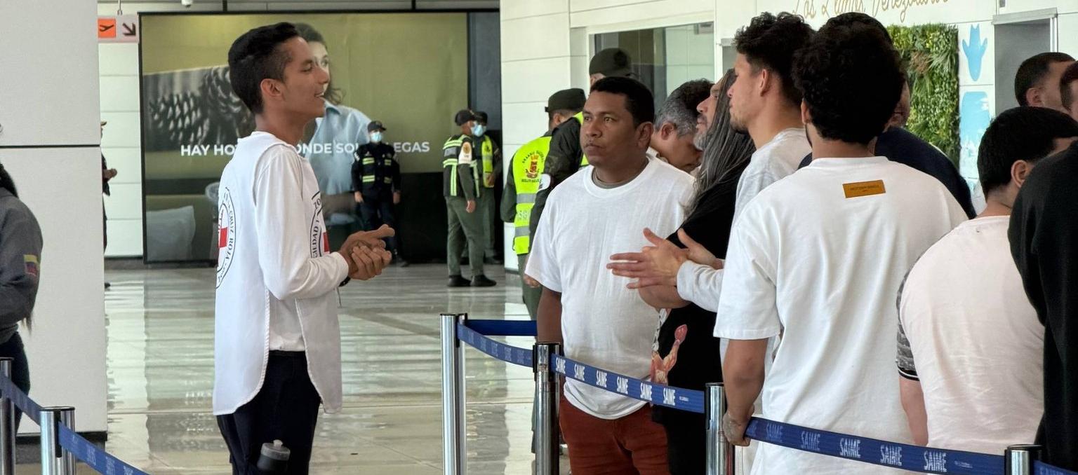Los venezolanos que regresaron.