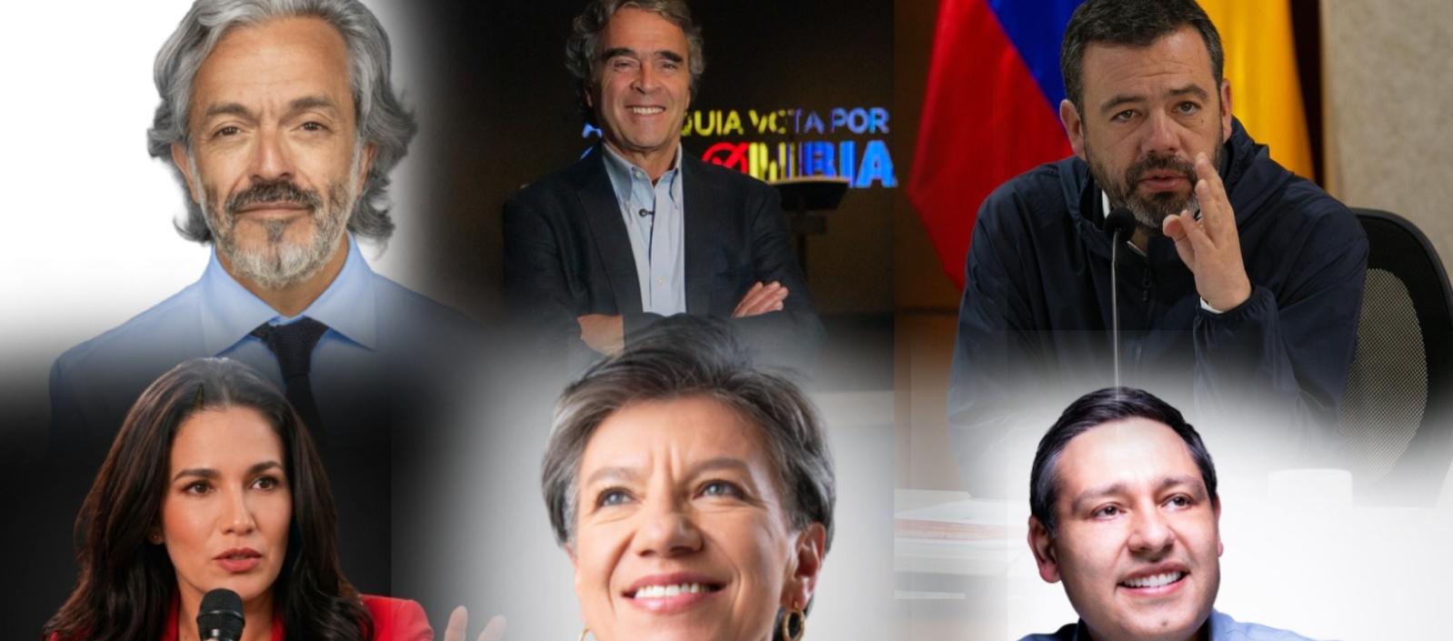 Juan Daniel Oviedo, Sergio Fajardo, Carlos Fernando Galán, Claudia López, Sondra Macollins y Mauricio Lizcano.