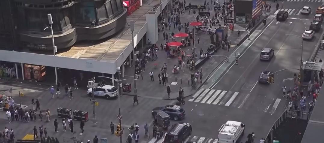 Zona del tiroteo en el Time Square
