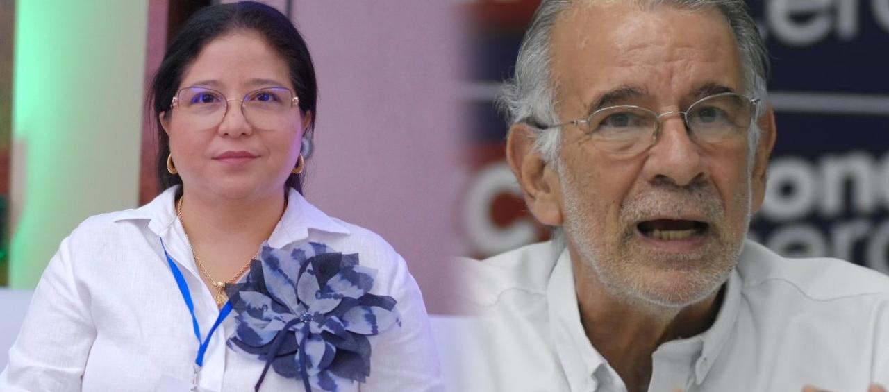 Alcira Sandoval, alcaldesa de Soledad, y Eduardo Verano, gobernador del Atlántico. 