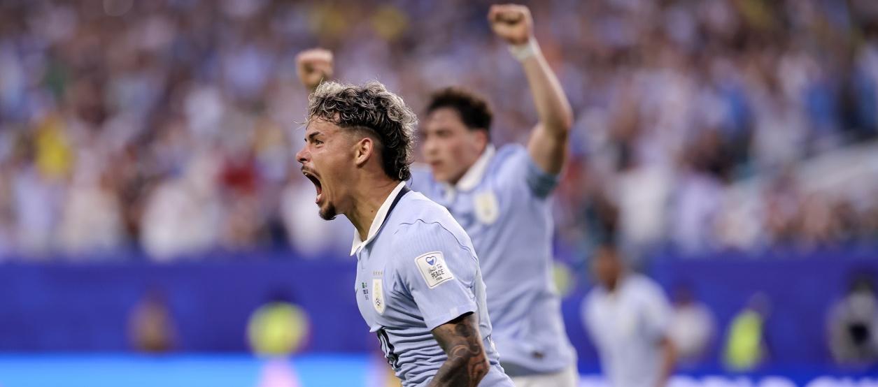 Maximiliano Araújo, autor del gol del empate de Uruguay con Arabia Saudí.
