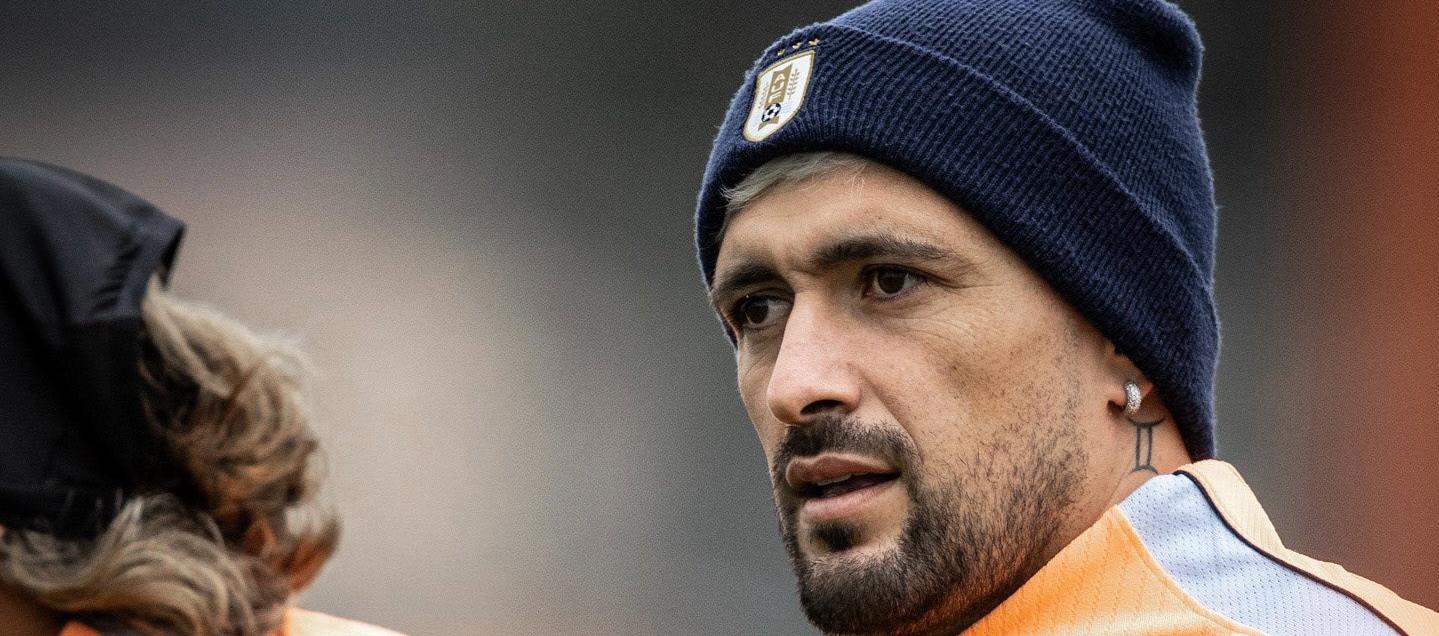 Giorgian De Arrascaeta, mediocampista de la selección uruguaya.