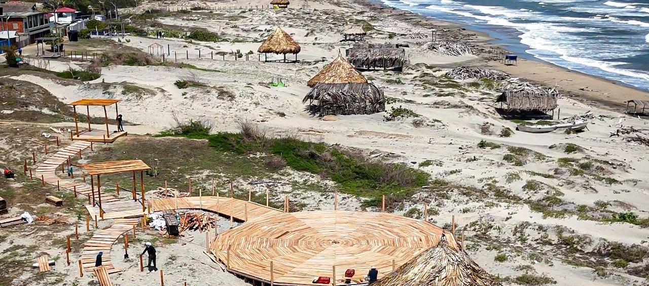 Avance de obras en Punta Astilleros. 