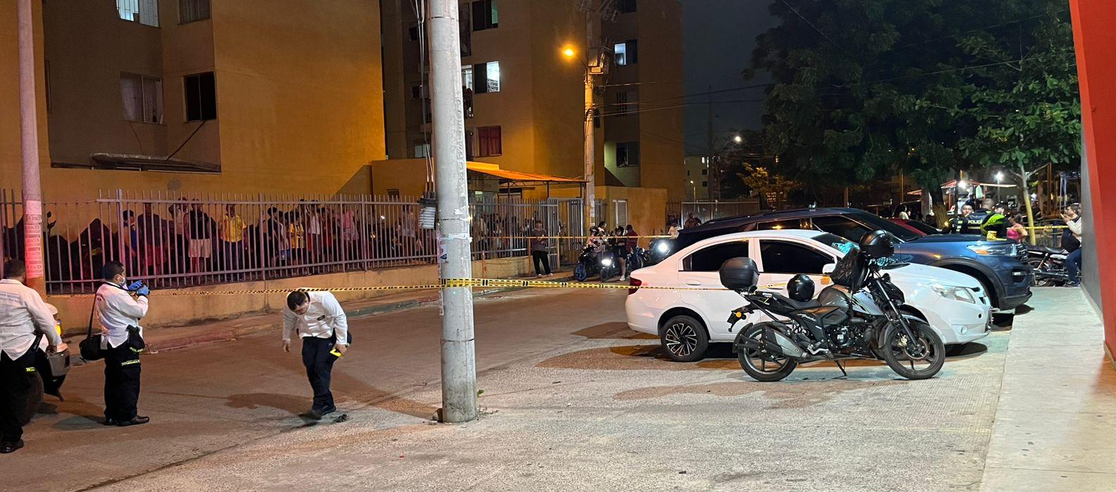 Atentado en Olímpica de Los Manantiales