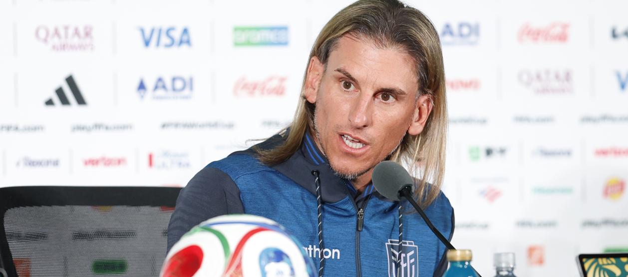 El argentino Sebastián Beccacece, entrenador de la selección ecuatoriana. 