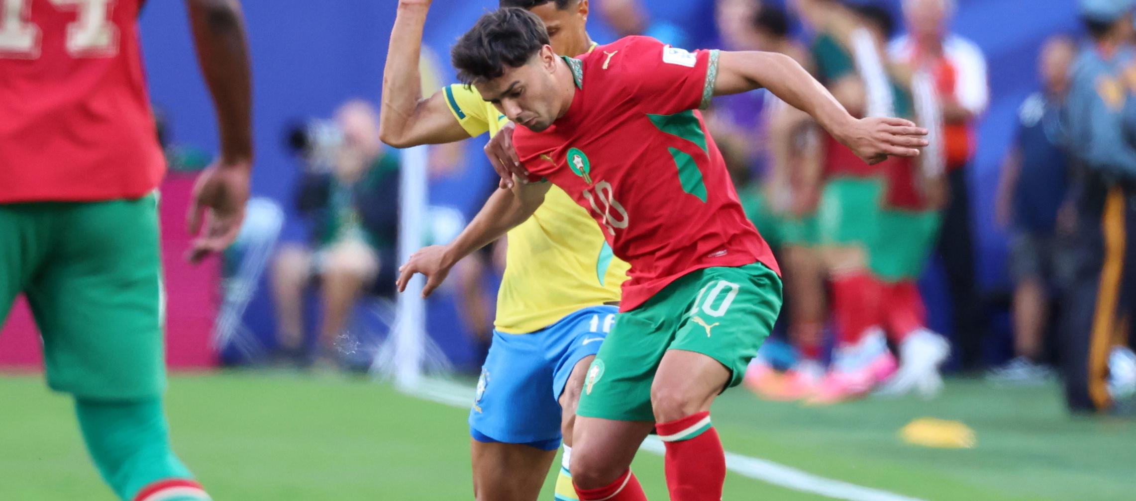 Brahim Díaz, delantero de Marruecos. 