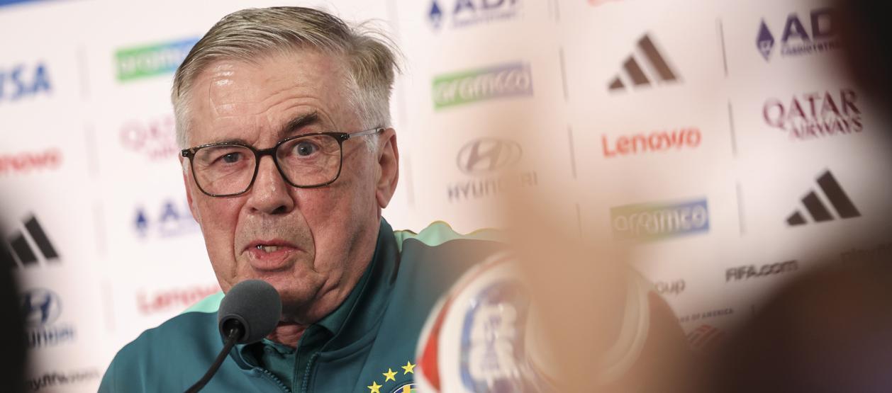 Carlo Ancelotti, entrenador de la selección brasileña.