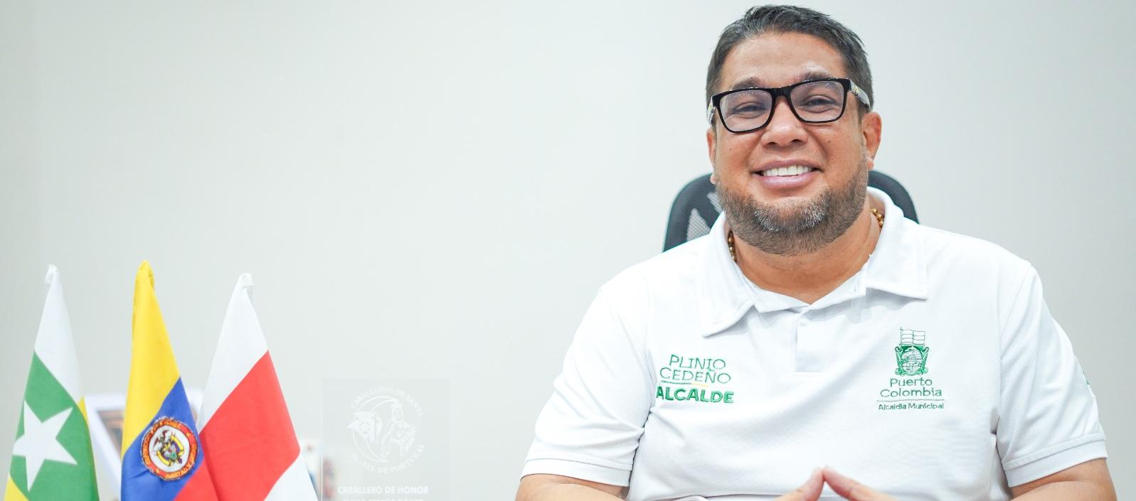 Plinio Cedeño, alcalde de Puerto Colombia. 