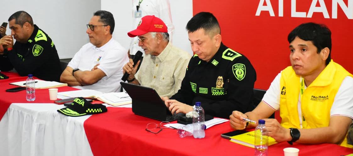 Aspecto del Consejo de Seguridad en el departamento. 