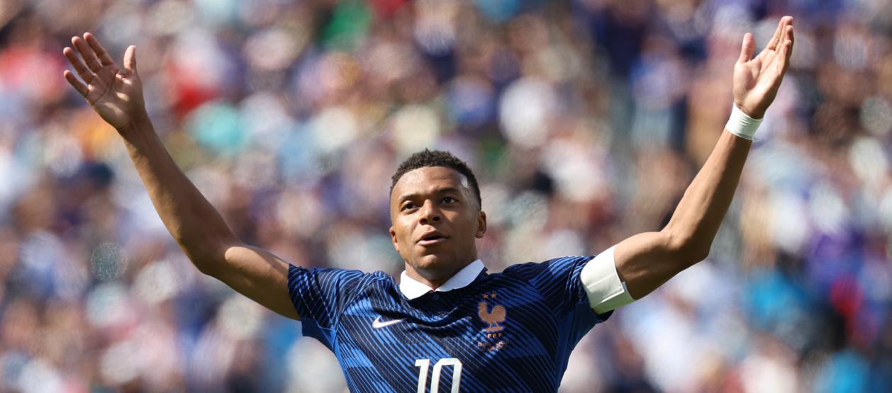 Kylian Mbappé, delantero y capitán de la selección francesa. 
