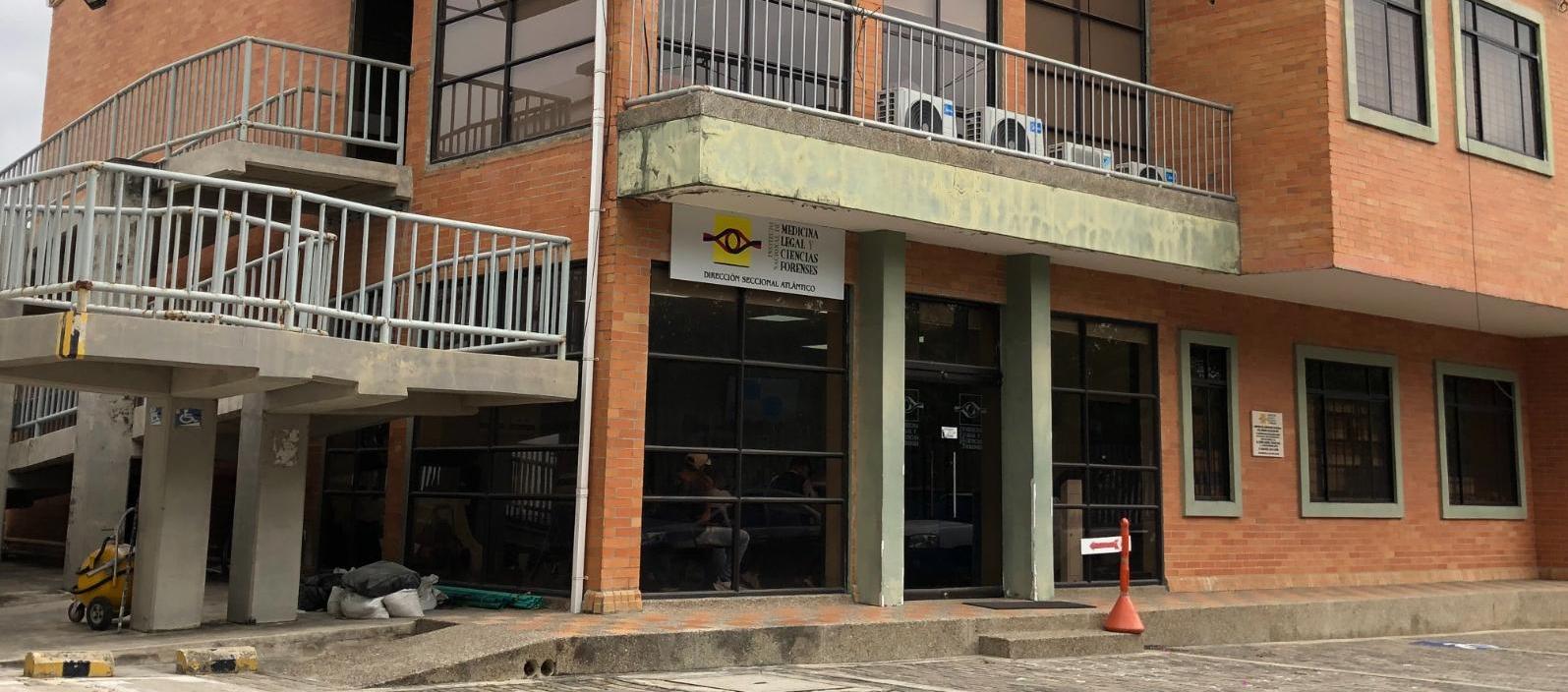 Fachada de Medicina Legal en Barranquilla.