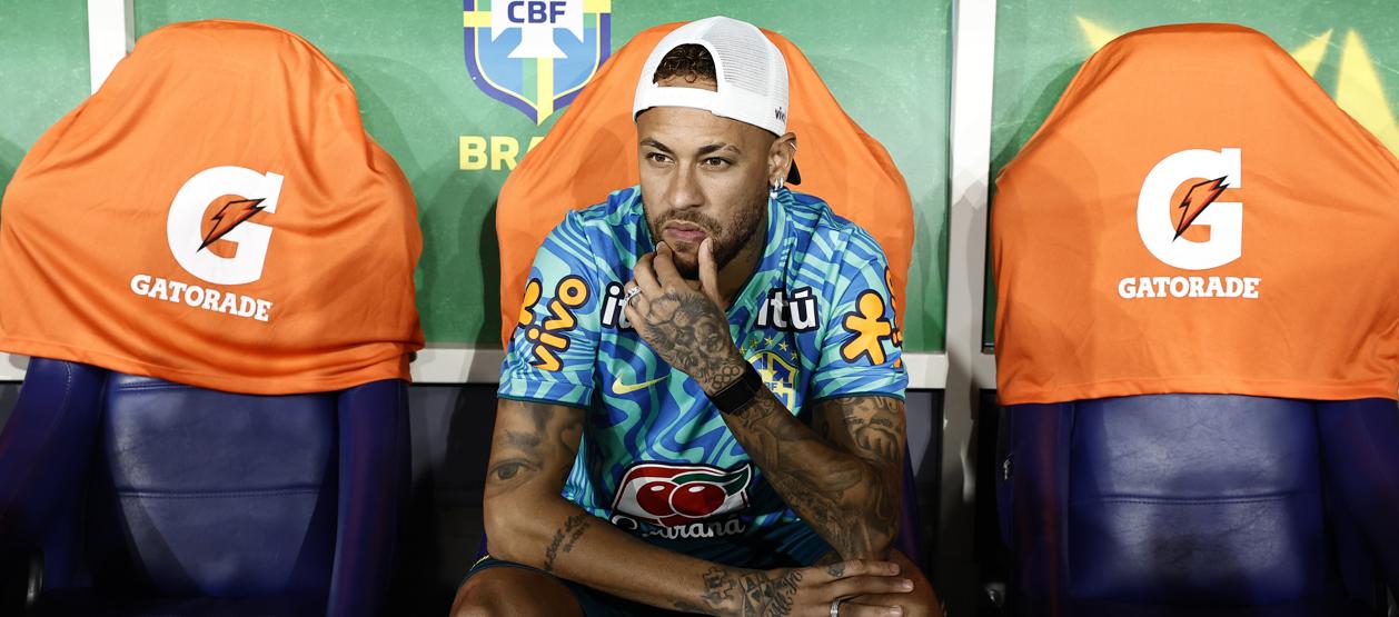 Neymar, delantero del Santos y de la selección brasileña. 