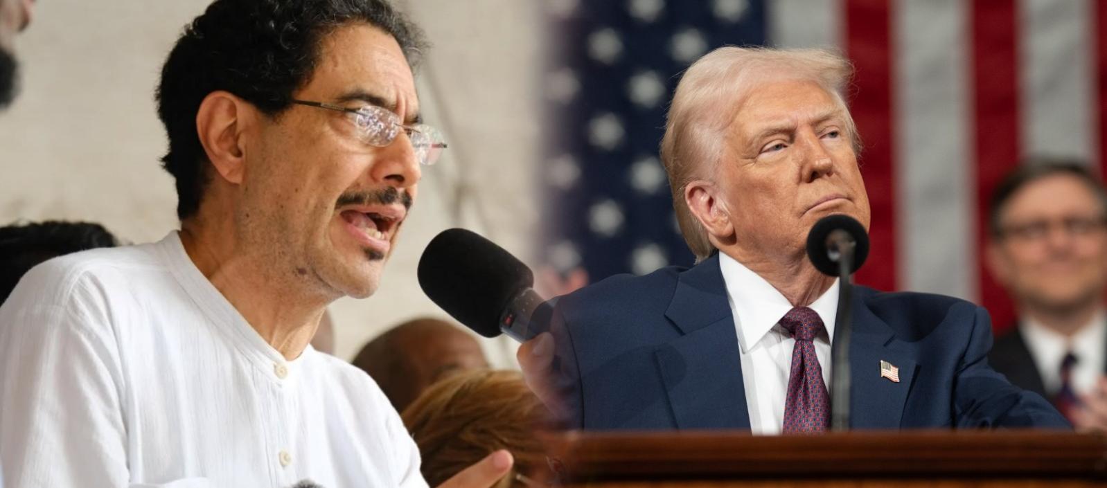 Iván Cepeda y Donald Trump. 