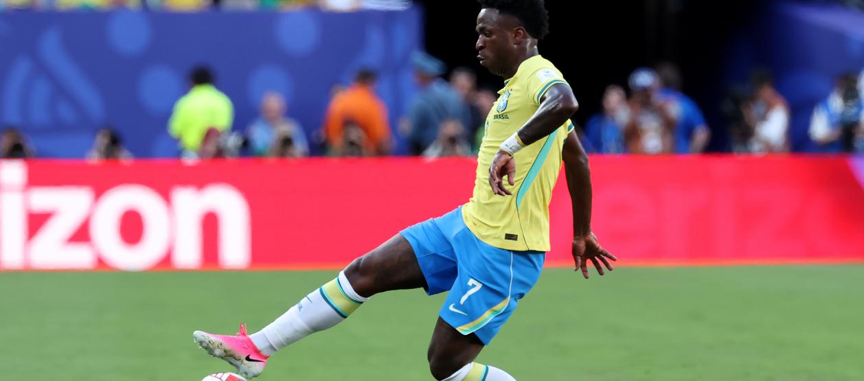 Vinicius Junior fue de lo poco rescatable de Brasil ante Marruecos.