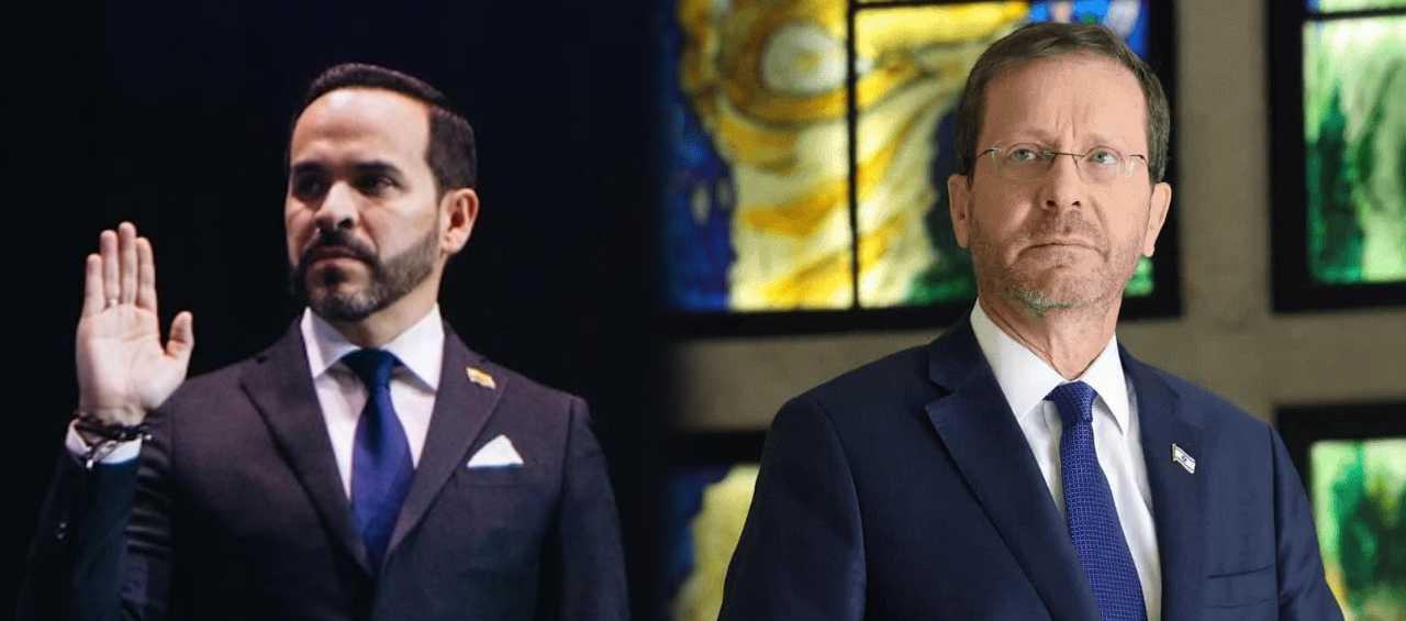 Abelardo De La Espriella y el presidente del Estado israelí, Isaac Herzog.
