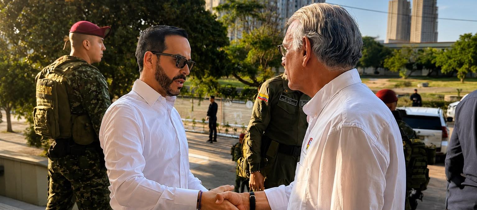 Encuentro entre el Presidente electo Abelardo De La Espriella y el gobernador Eduardo Verano. 