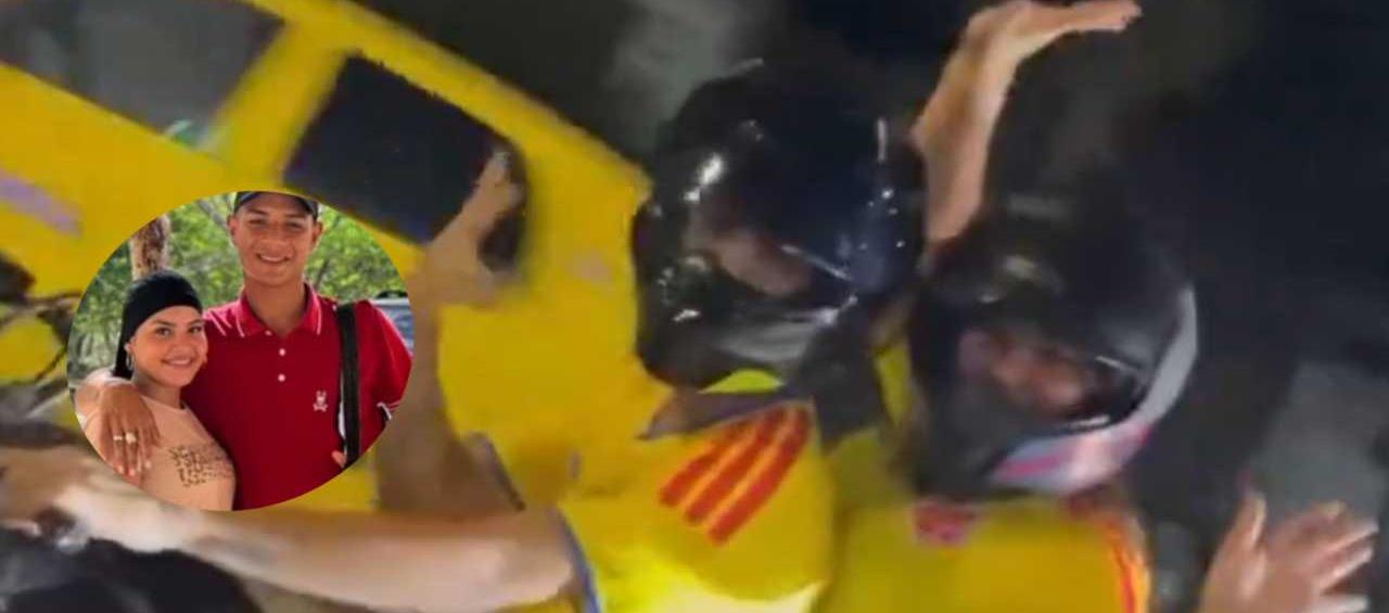 Alias 'Bendito menor' con su pareja, alias la 'Bebecita'.