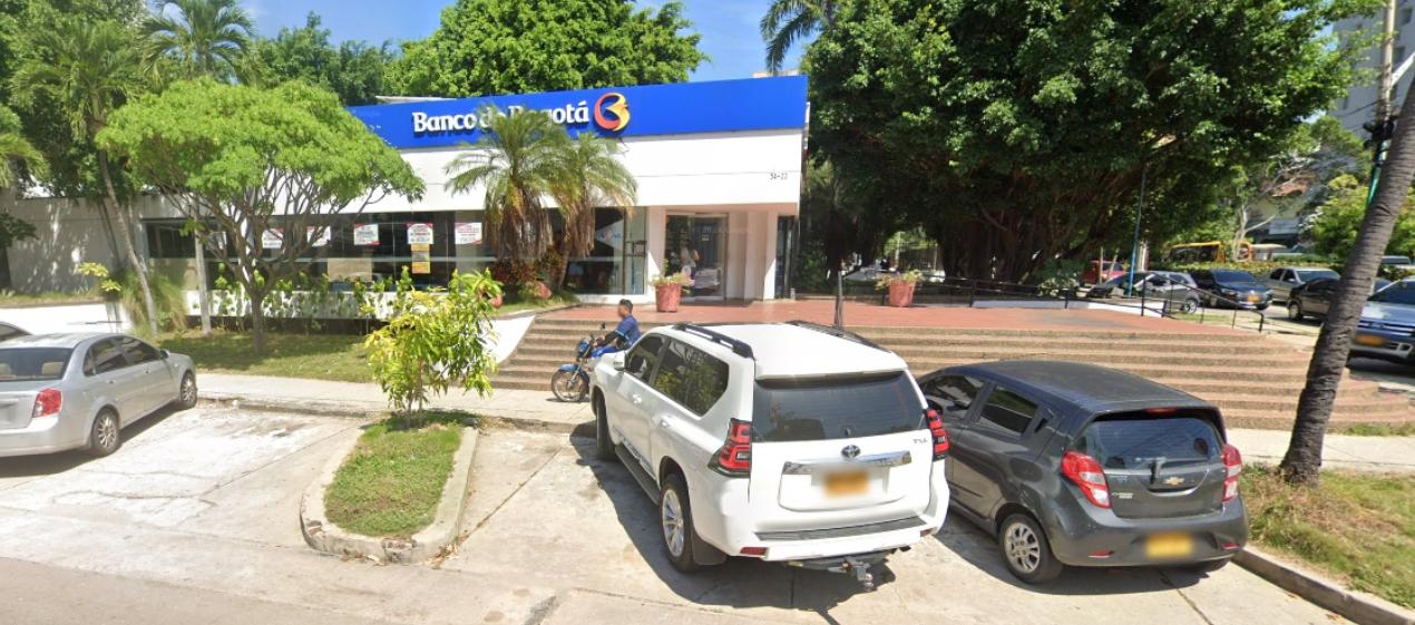 Banco de Bogotá de la carrera 54 con calle 75. 