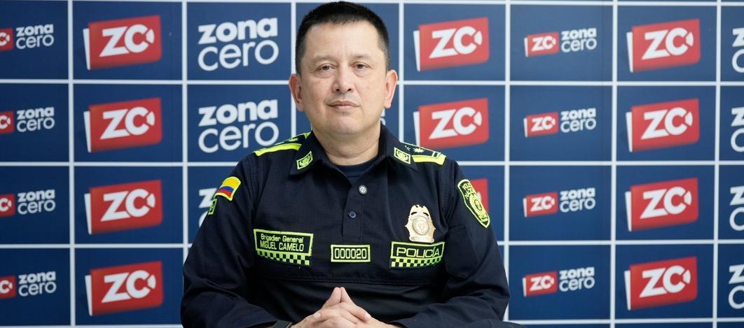 Brigadier general Miguel Camelo, comandante de la Policía Metropolitana de Barranquilla.