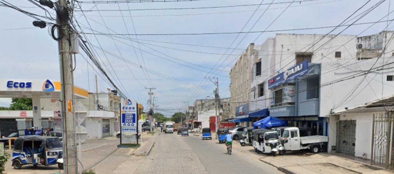 Calle 18 con carrera 28, lugar donde se presentó el crimen en Soledad. 