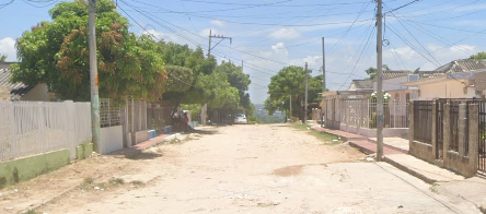 Aspecto del barrio El Valle de Barranquilla. 