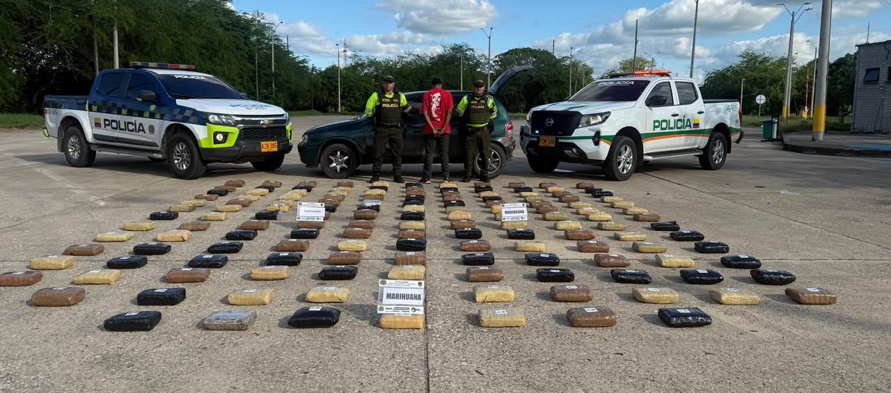 Marihuana incautada por la Policía en Córdoba. 