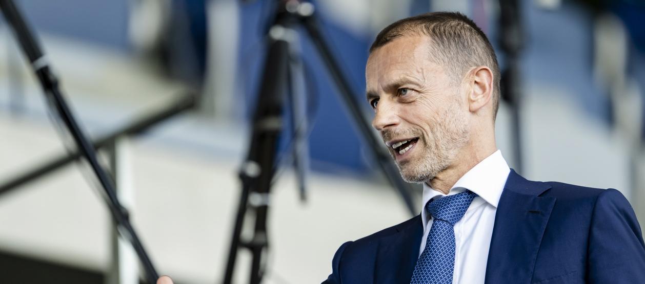 El presidente de la UEFA, Aleksander Ceferin.