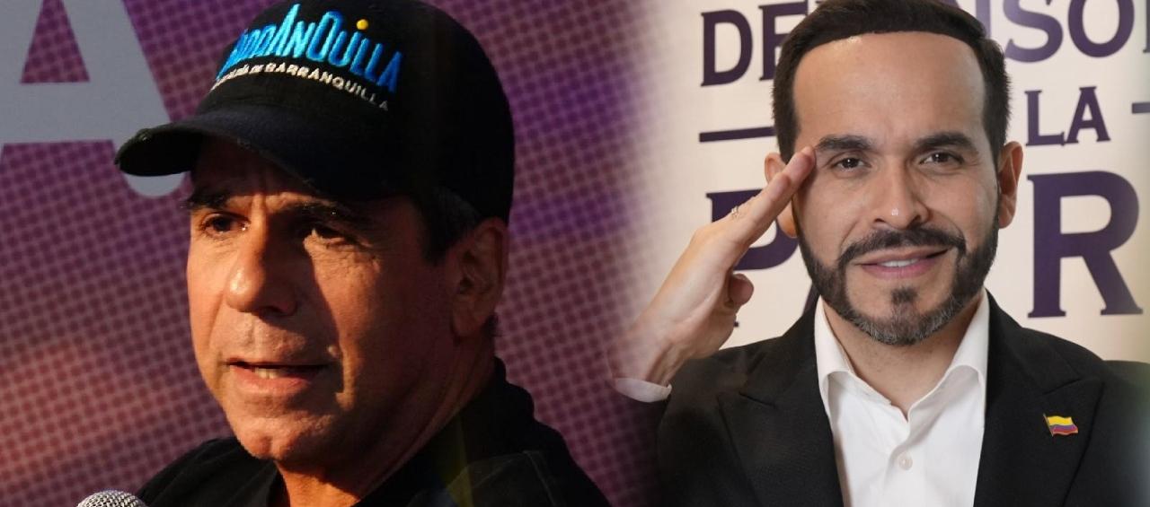 (De Izq. a Der.) Alejandro Char y Abelardo De La Espriella.