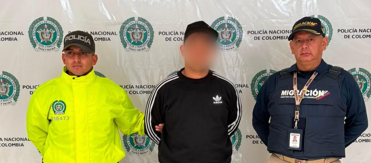 Ciudadano venezolano capturado por Migración Colombia.