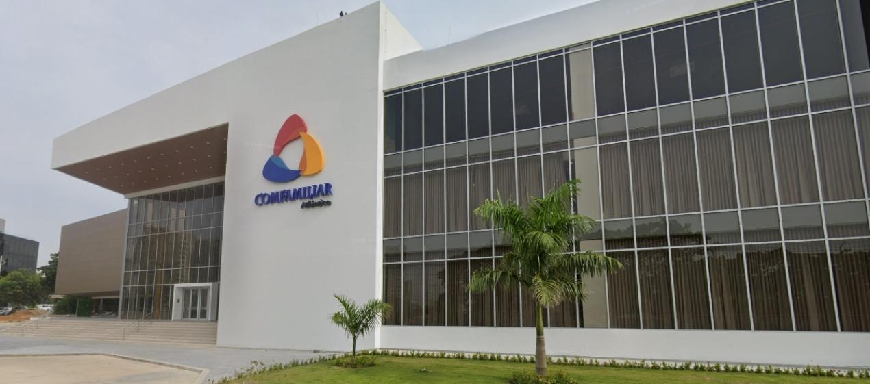 Fachada de una de las sedes de Confamiliar Atlántico. 