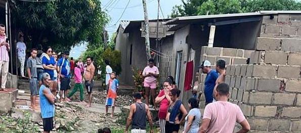 Lugar donde fue atacado a bala el hombre en Polonuevo.