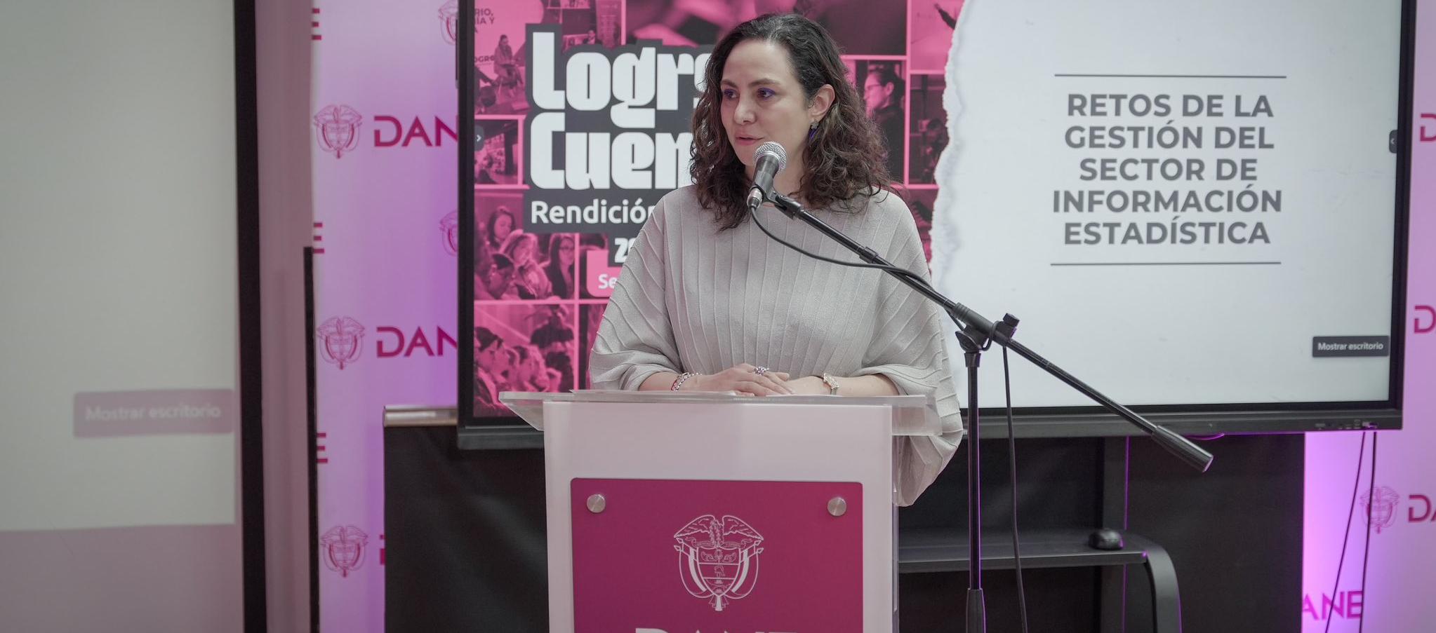 La directora del Departamento Administrativo Nacional de Estadística (Dane), Piedad Urdinola.