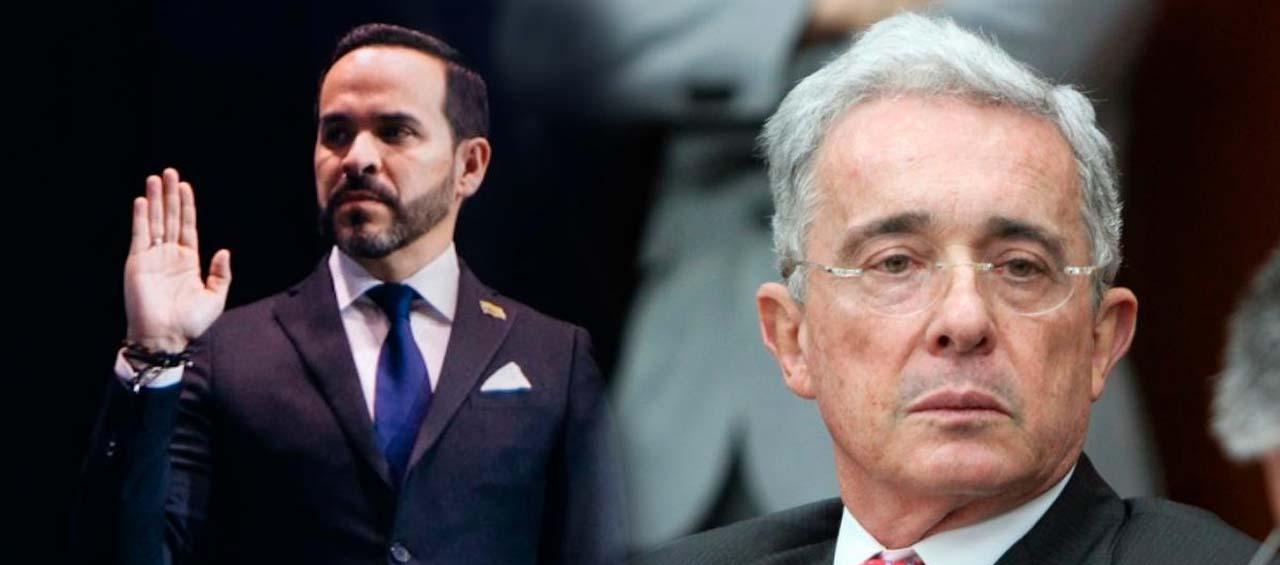 El Presidente electo Abelardo De La Espriella y el expresidente Álvaro Uribe Vélez.