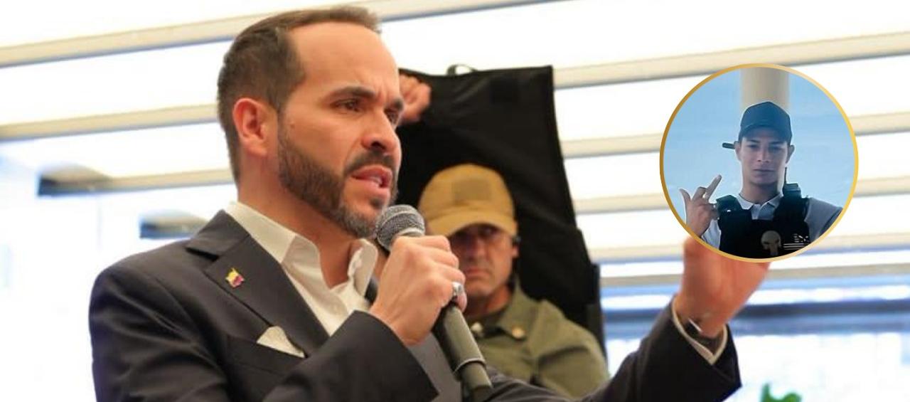 Abelardo De La Espriella, presidente electo, y alias 'El Bendito Menor' (círculo).