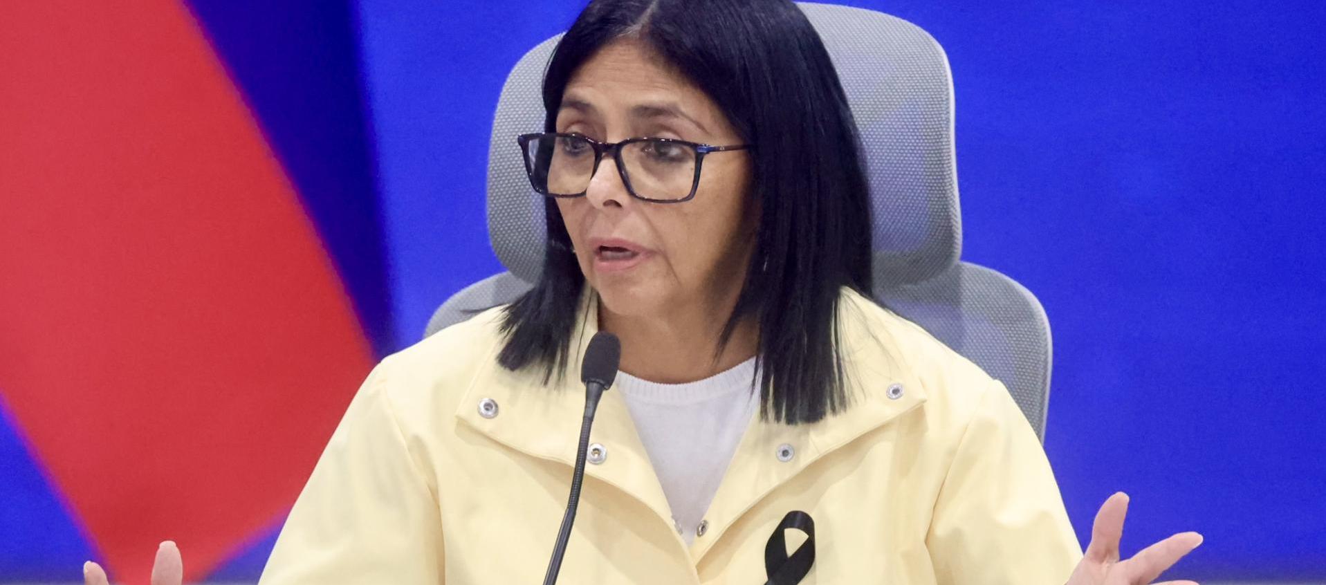 Delcy Rodríguez, presidente (e) de Venezuela. 