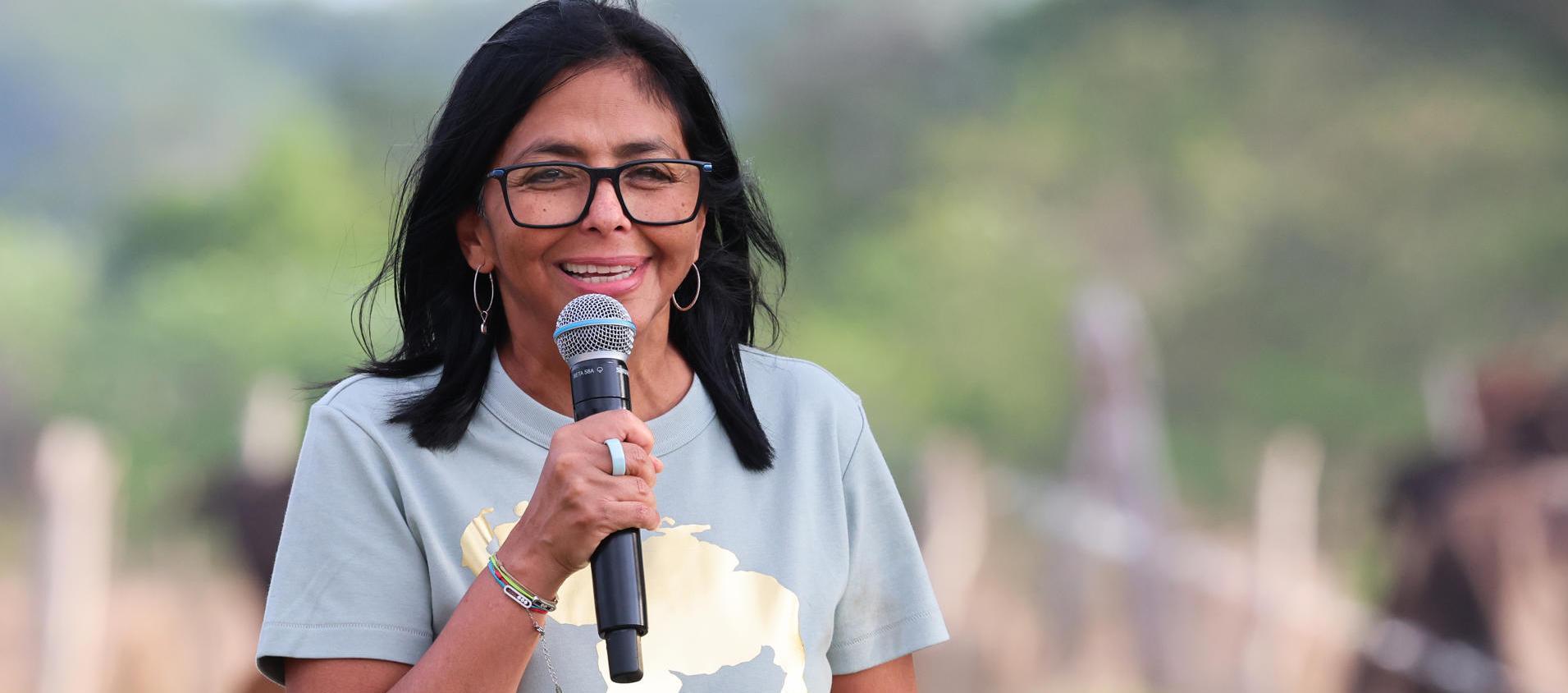 Delcy Rodríguez, presidenta (e) de Venezuela. 