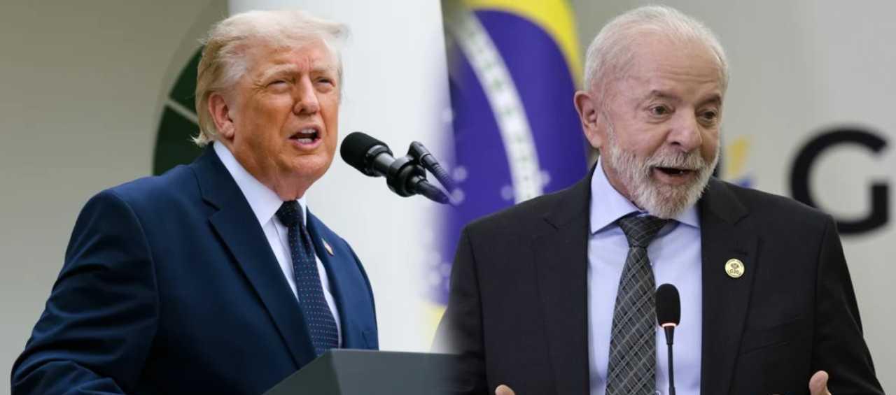 Donald Trump y Luiz Inácio Lula da Silva.