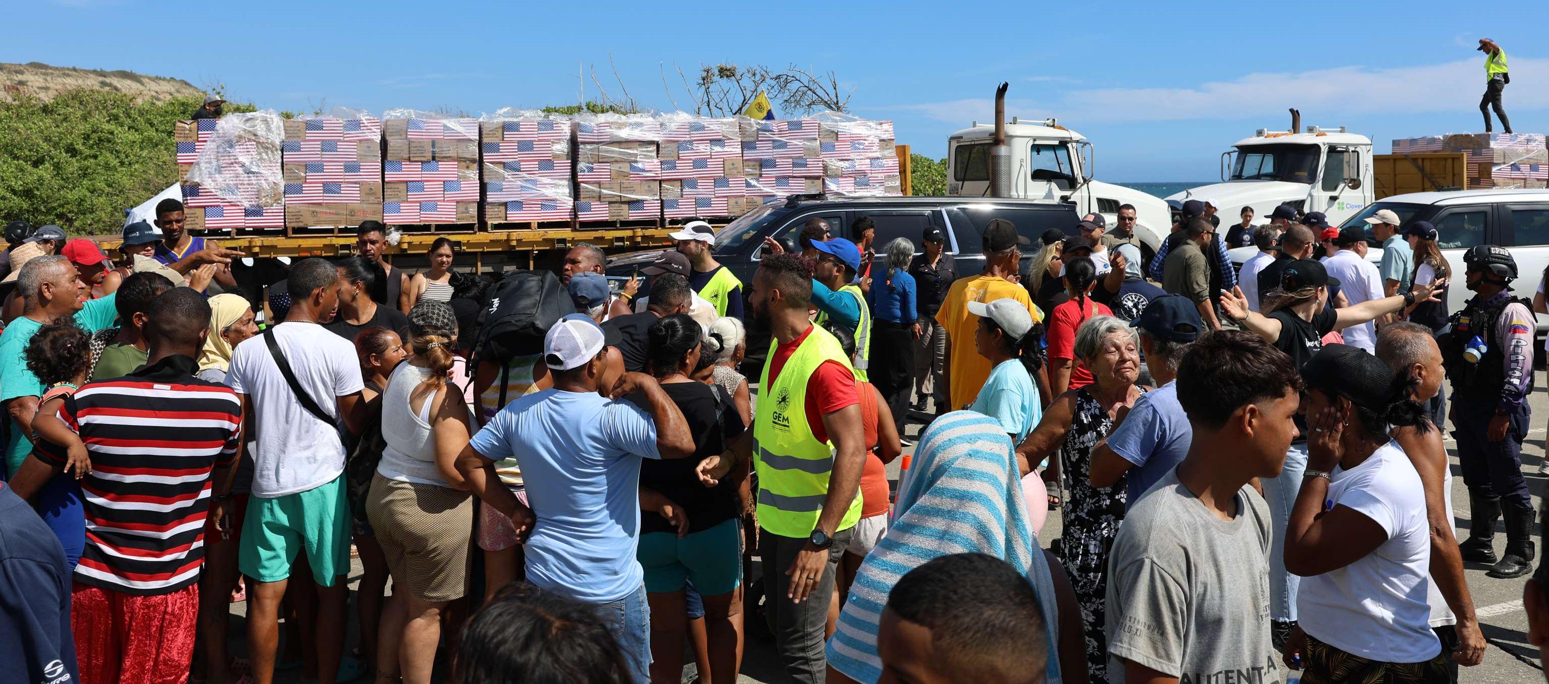 La embajada de Estados Unidos en Caracas indicó que se realizó la entrega de insumos.
