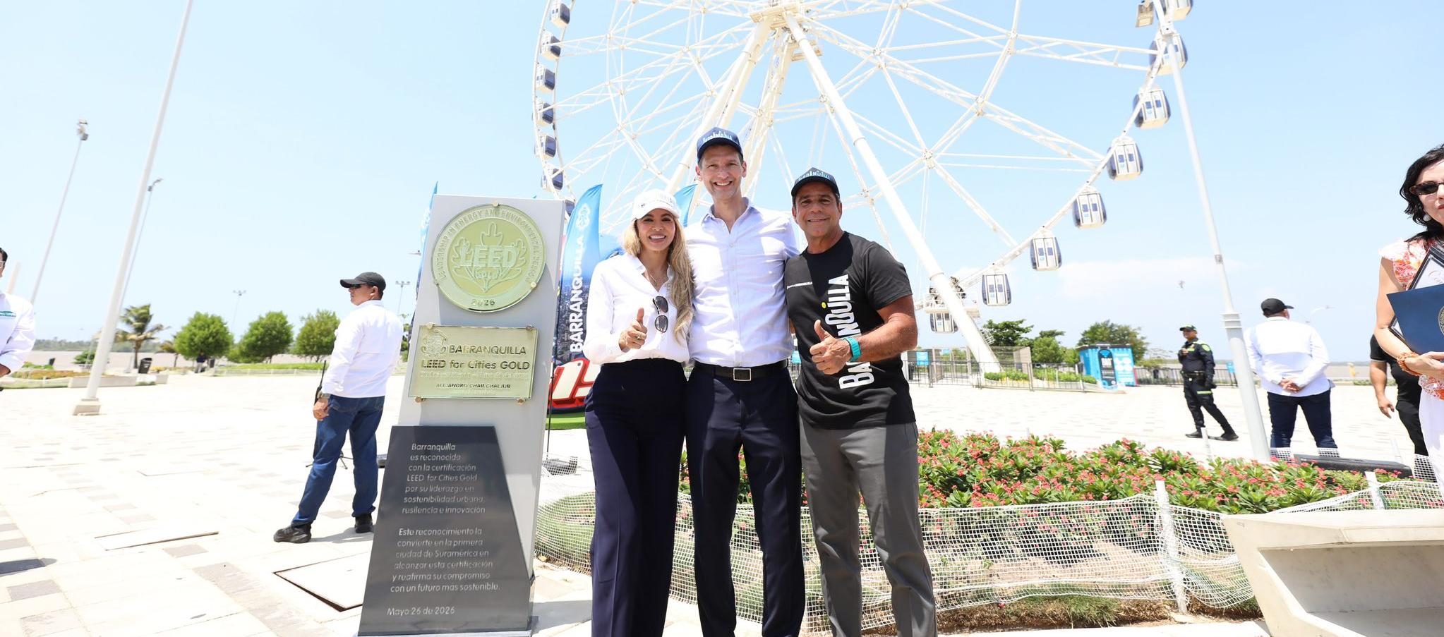 El alcalde Alejandro Char recibe reconocimiento de Barranquilla como ciudad LEED
