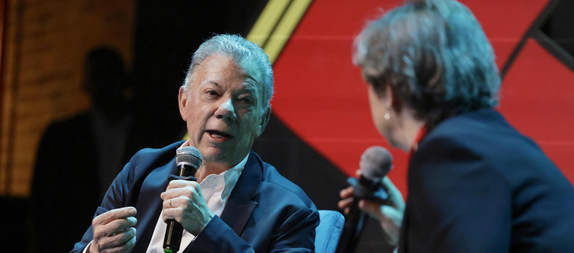 El expresidente y Premio Nobel de Paz, Juan Manuel Santos 