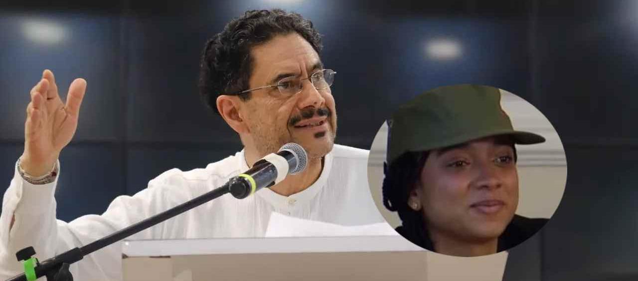 El senador Iván Cepeda y Juliana Guerrero.