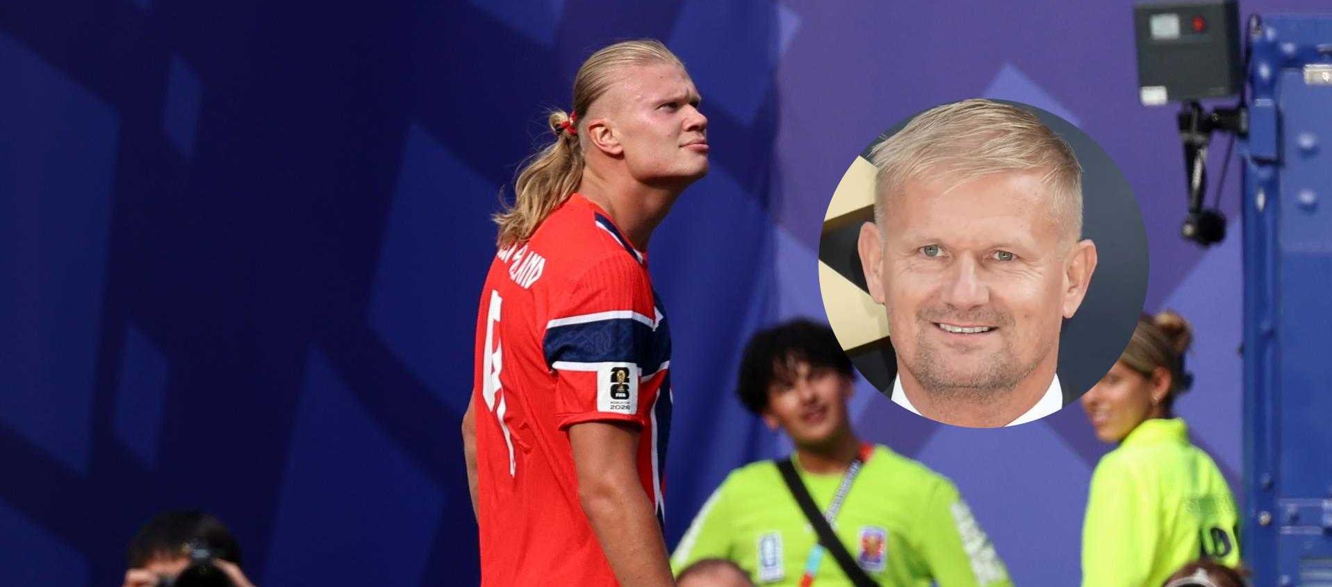 Erling Haaland y su papá Alfie.