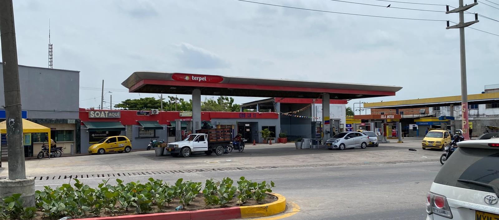 Estación de Gasolina donde ocurrió el ataque. 