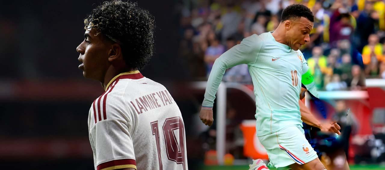 Lamine Yamal y Kylian Mbappé.