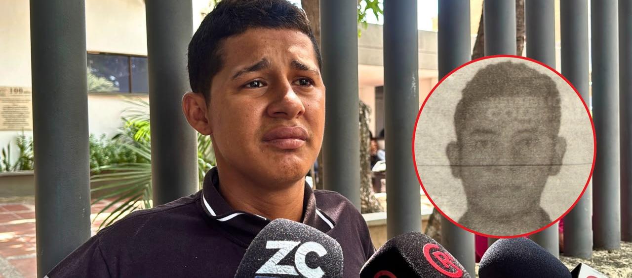 Giovanni Parejo y en el círculo su padrastro Ulfran Sánchez Moreno. 