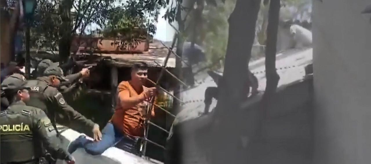 Momento en que los reclusos se fugaban. 