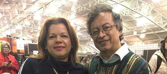 Mary Luz Herrán y Gustavo Petro.