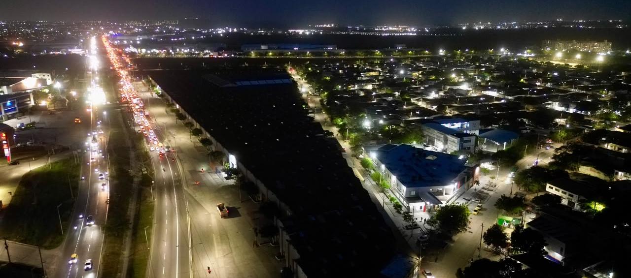 Iluminación led en la red de alumbrado público en el barrio El Pueblo. 